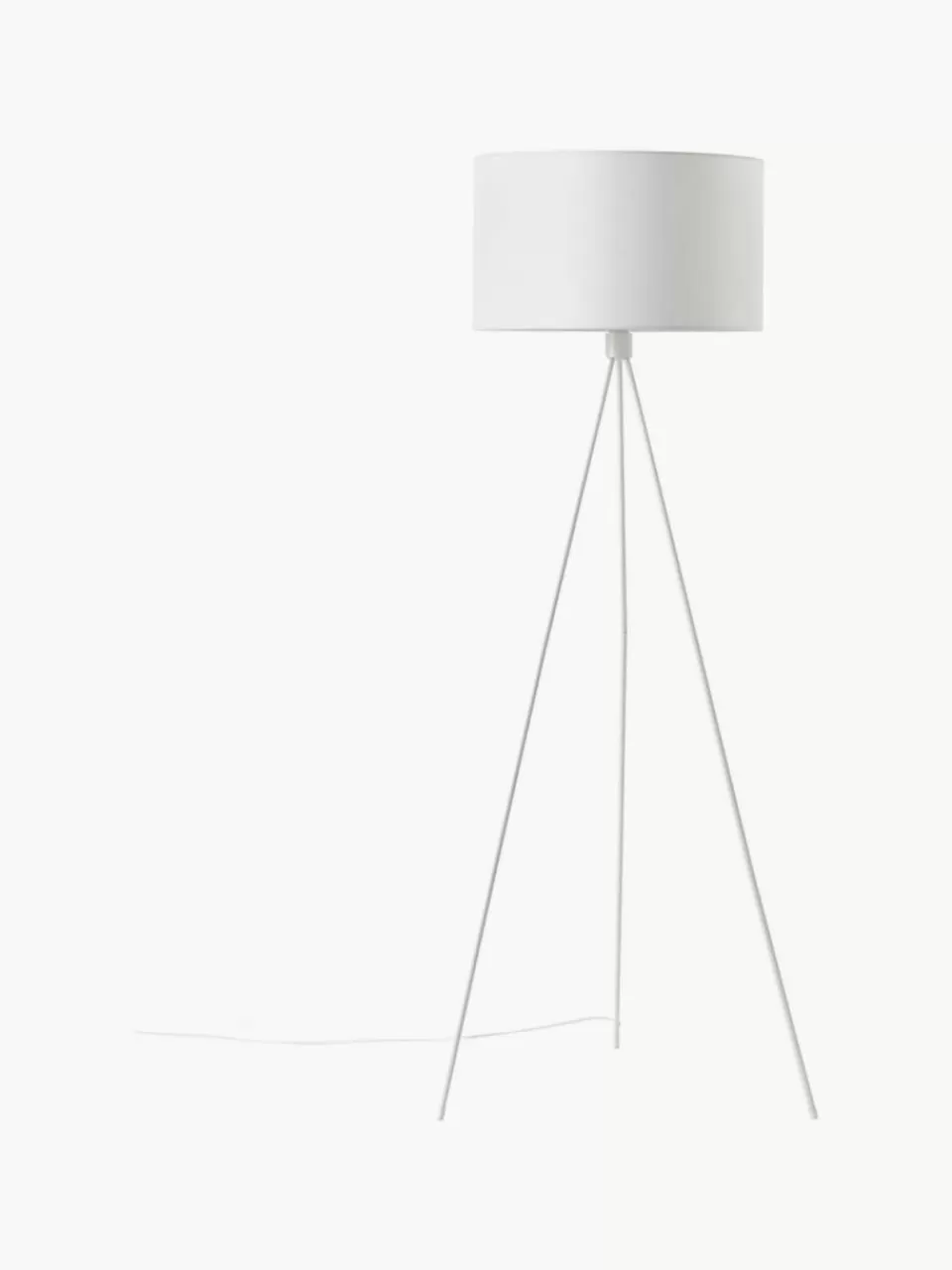 Westwing Collection Tripod vloerlamp Cella met stoffen lampenkap | Hanglampen | Hanglampen