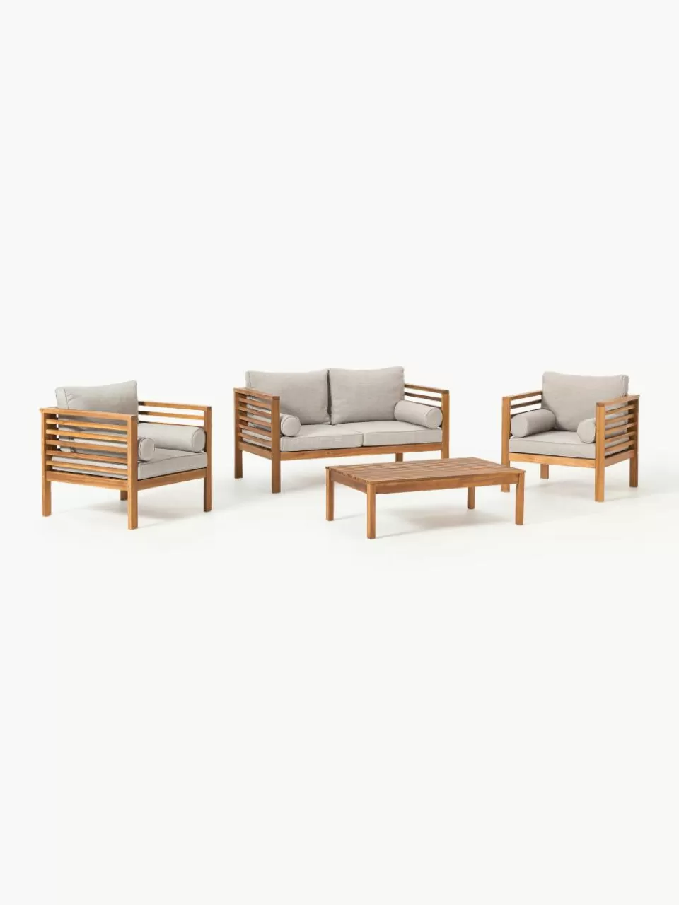 Westwing Collection Tuin loungeset Bo, 4-delig | Tuinmeubels | Tuinsets