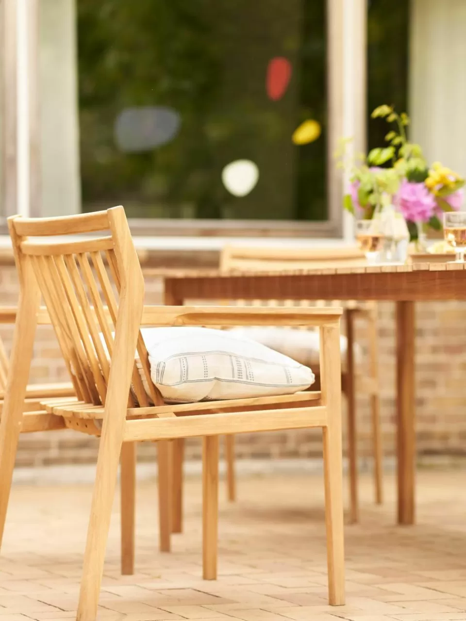 FDB Mobler Tuinstoel Sammen van teakhout | Tuinmeubels | Stoelen