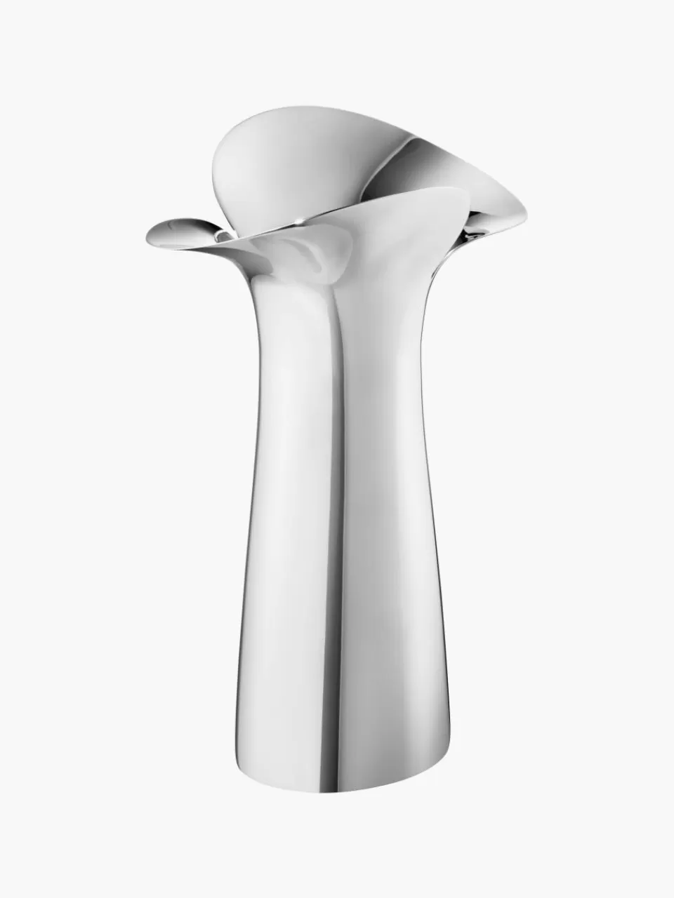 GEORG JENSEN Vaas Bloom Botanica van edelstaal, H 15 cm | Vazen | Vazen