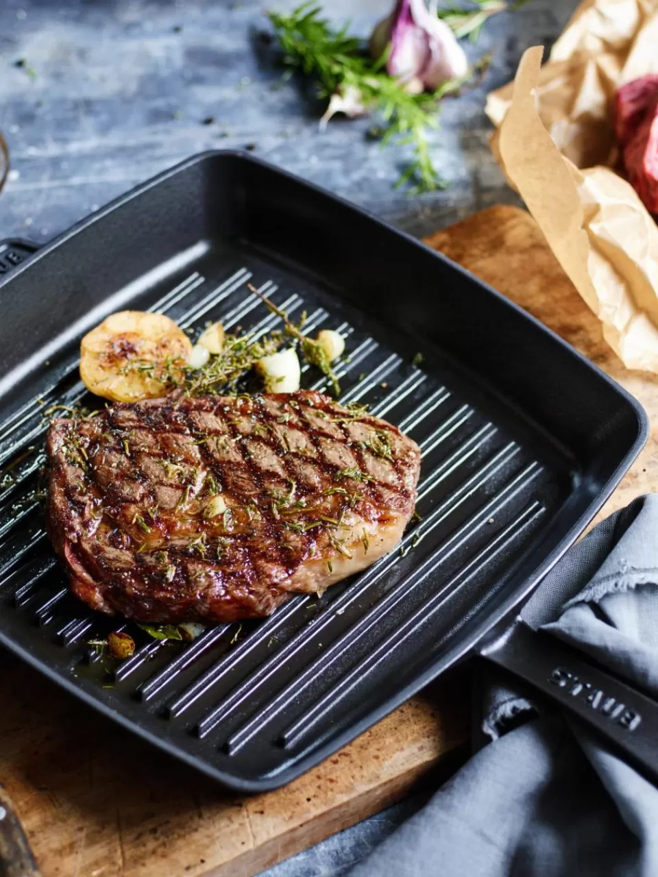 Staub Vierkante grillpan American Grill | Koekenpannen | Koekenpannen