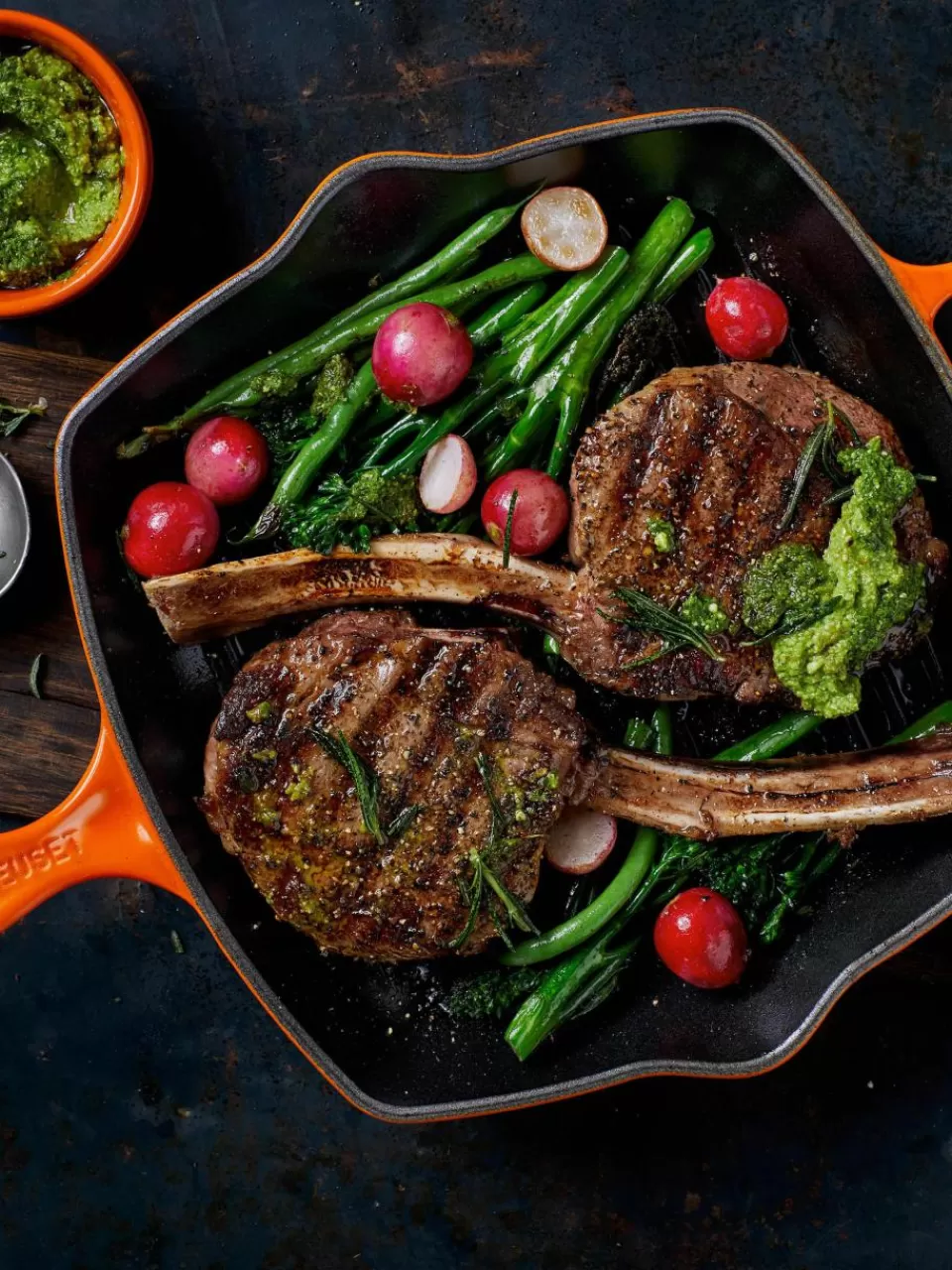 LE CREUSET Vierkante grillpan Signature Collection van gietijzer met gegroefde structuur | Koekenpannen | Koekenpannen