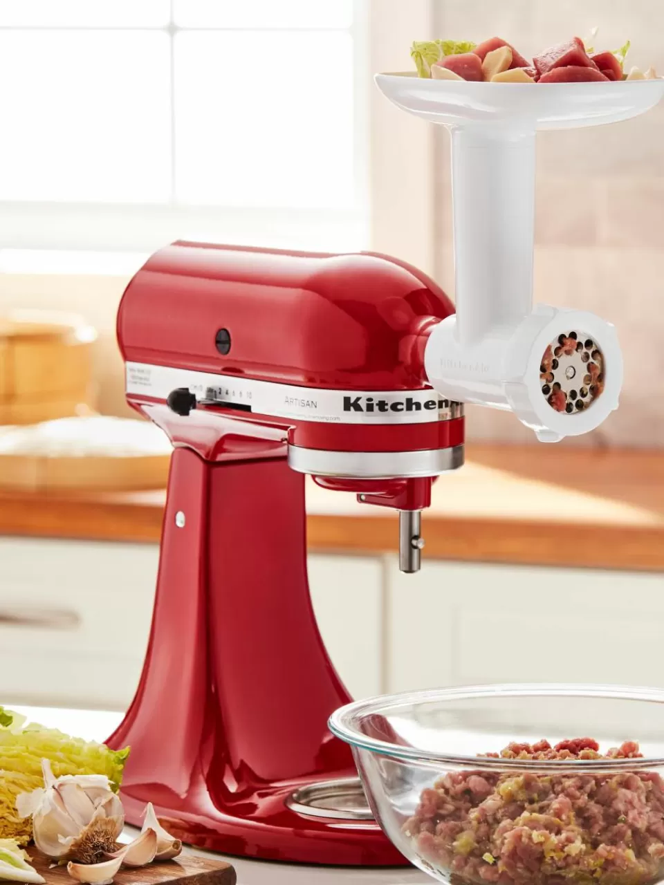 KitchenAid Vleesmolenopzetstuk van kunststof | Keukengerei | Kookgerei