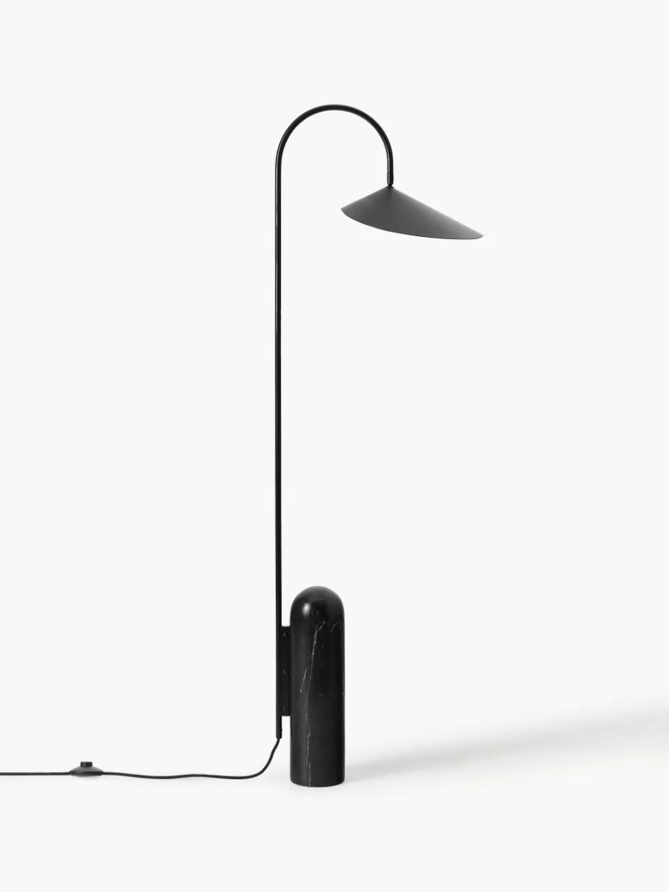 ferm LIVING Vloerlamp Arum met marmeren voet, verstelbaar | Staande Lampen