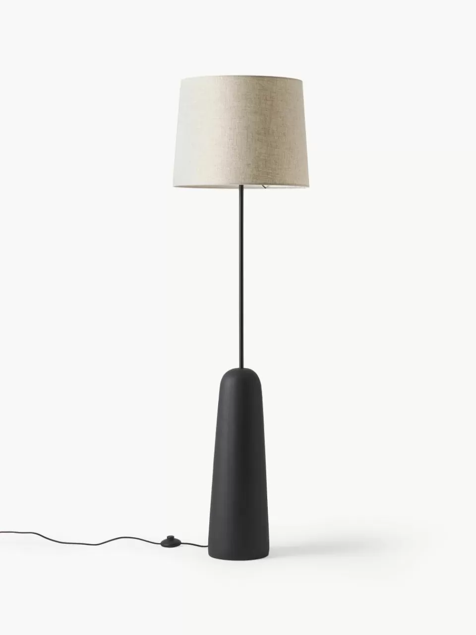 Westwing Collection Vloerlamp Kaya met betonnen voet | Staande Lampen