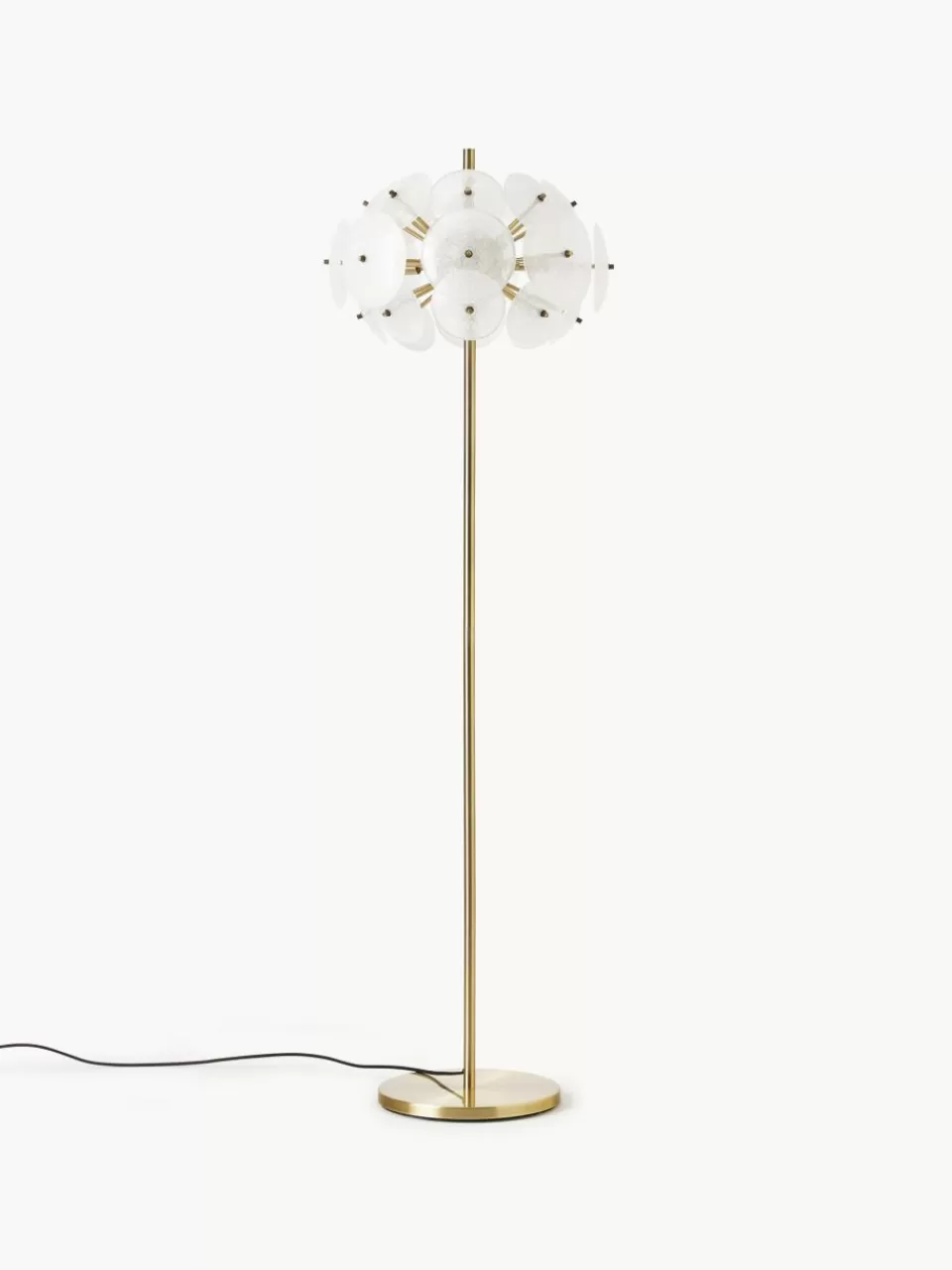 Westwing Collection Vloerlamp Mireille van glas | Staande Lampen