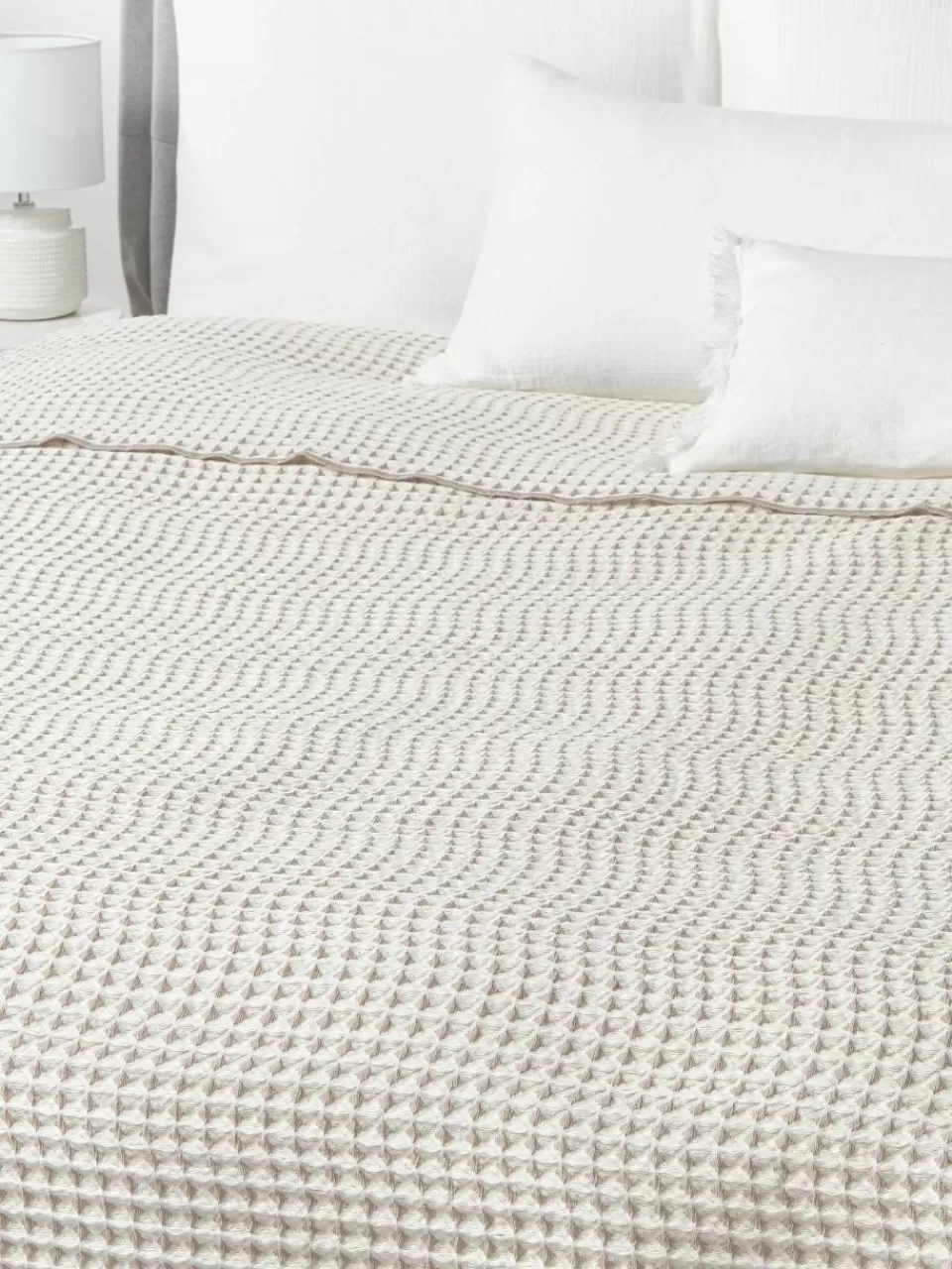 Westwing Collection Wafelpiqué bedsprei Allie | Bedspreien