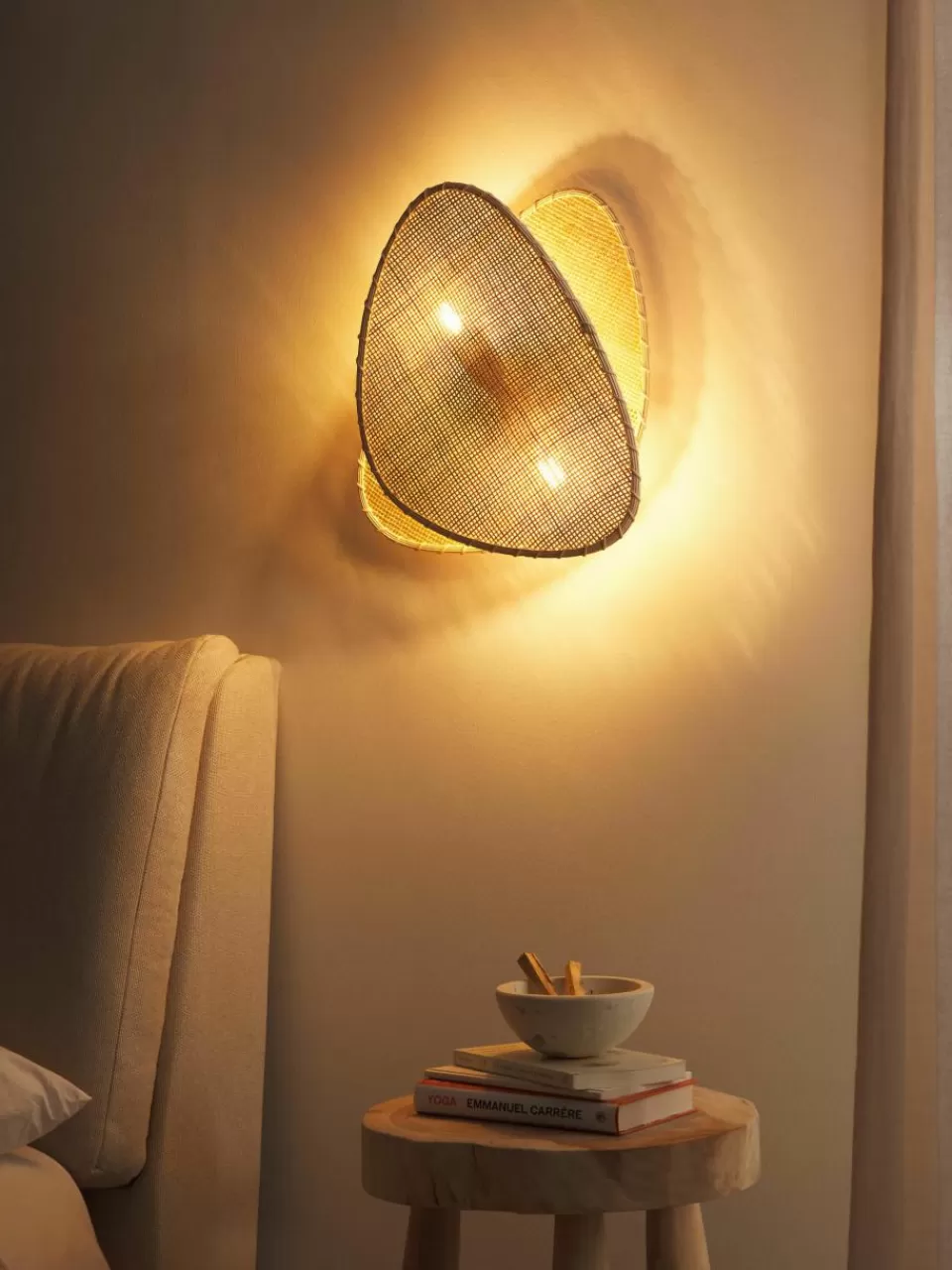 Westwing Collection Wandlamp Tericita van bamboehout | Wandlampen