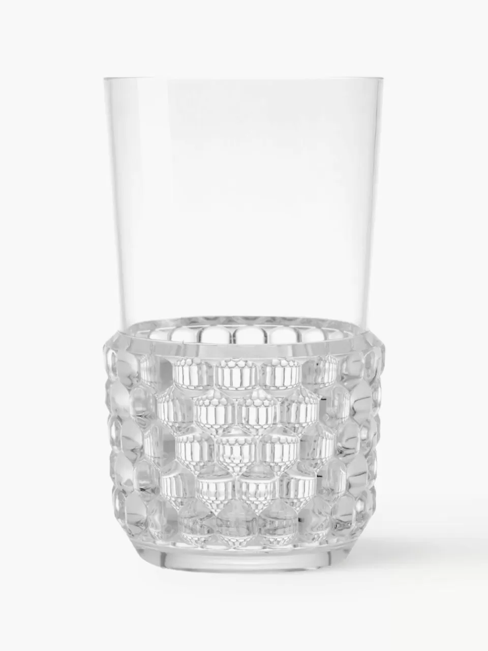 Kartell Waterglazen Jellies met structuurpatroon, 4 stuks | Waterglazen | Servies