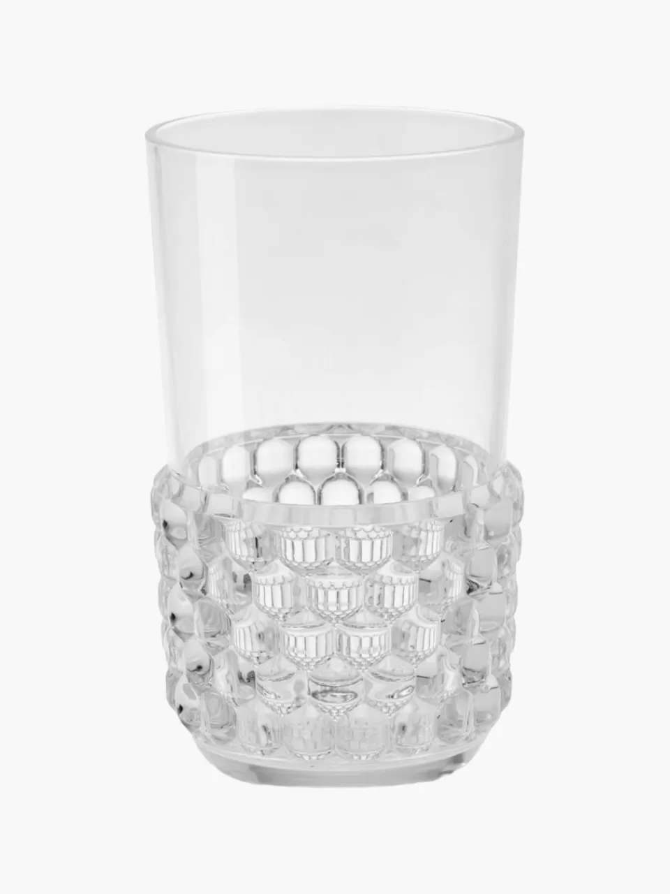 Kartell Waterglazen Jellies met structuurpatroon, 4 stuks | Waterglazen | Servies