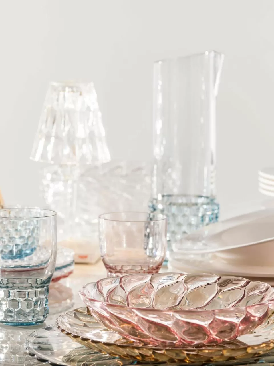 Kartell Waterglazen Jellies van kunststof 4 stuks | Waterglazen | Servies