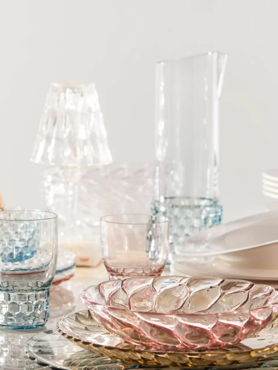 Kartell Waterkaraf Jellies met structuurpatroon, 1.3 L | Waterkaraffen & Waterkannen | Servies