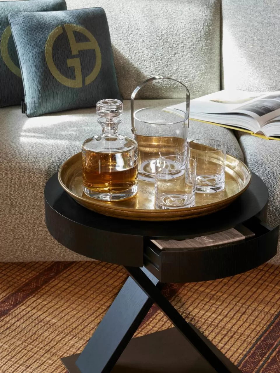 Armani Casa Whiskyset Corelli van kristalglas, 3-delig | Decanteerkaraffen | Servies