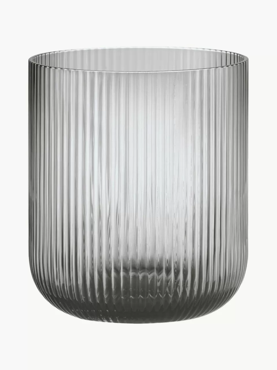 blomus Windlicht Ven met groefreliëf van glas, H 16 cm | Kaarsen & Kaarsenhouders | Windlichten & Lantaarns